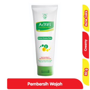 Acnes Treatment Series Pembersih Wajah Creamy Anti Bakteri & Jerawat Tube 50 g