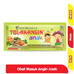 SidoMuncul Tolak Angin Obat Herbal Masuk Angin Cair Anak Sachet 10 ml