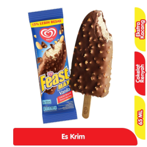 Wall's Feast Max Es Krim Vanila 65 ml