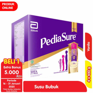 PediaSure Susu Bubuk Pertumbuhan Anak Vanila Box 4 x 450 g