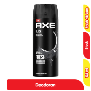 Axe Deodoran Pria Black Spray+Pocket 135 ml