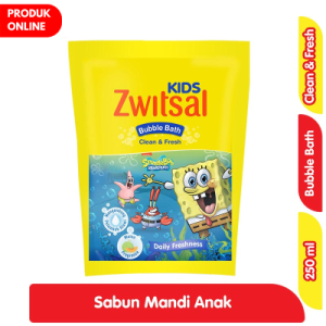 Zwitsal Kids Sabun Mandi Anak Clean & Fresh Refill 250 ml