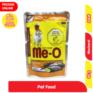 Me-O Makanan Kucing Basah Adult Rasa Makerel 80 g