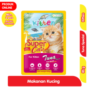 Supercat Makanan Kucing Basah Kitten Tuna Pouch 85 g