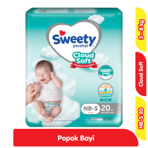Sweety Silver Popok Perekat Bayi NB-S 20 pcs