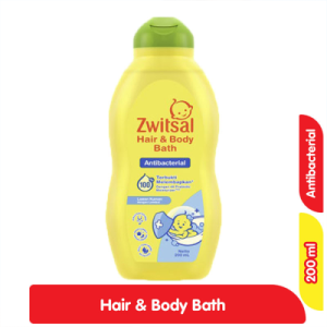 Zwitsal Sabun Mandi & Sampo Bayi Anti Bakteri Botol 200 ml