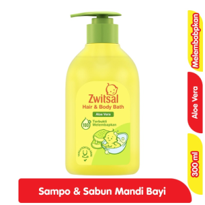 Zwitsal Sabun Mandi & Sampo Bayi Aloe Vera Pump 300 ml